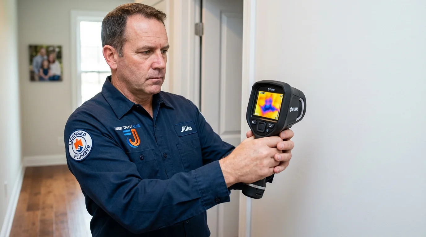 Thermal imaging leak detection by Johns Plumbing LLC in Russell Springs
